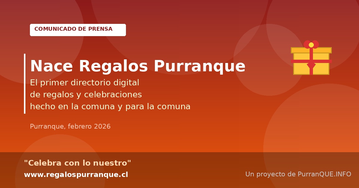 Nace Regalos Purranque: el primer directorio digital de regalos y celebraciones hecho en la comuna y para la comuna
